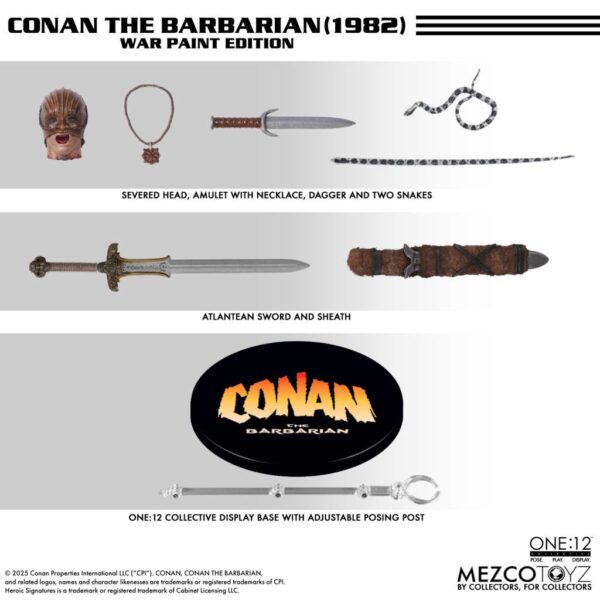 MEZCO Conan the Barbarian Action Figure 1/12 - Conan (1982) 16 cm - immagine 8