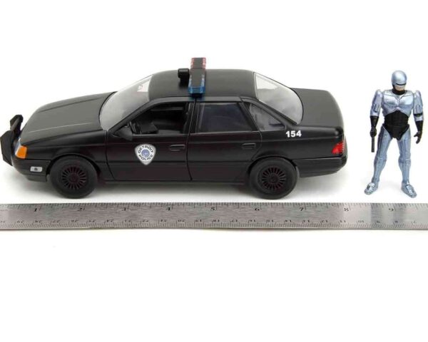 JADA TOYS - Robocop 1986 - 1986 Ford Taurus with Robocop - 1:24 Die-cast Model - immagine 6